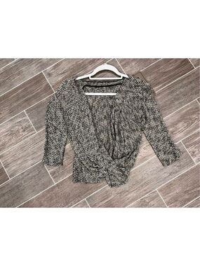 Daytrip twist shirt small tan black